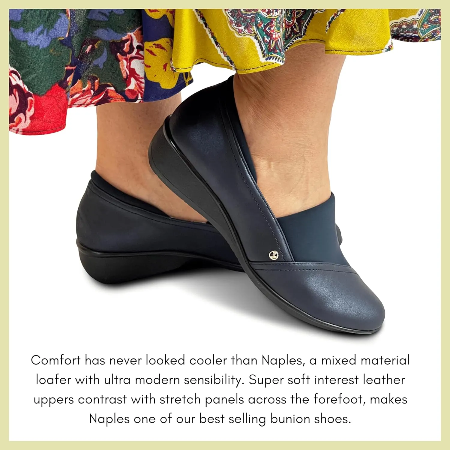 Revere Naples Women's Stretch Loafers - Comfortable Bunion-Friendly Design with Arch Support and Custom Fit