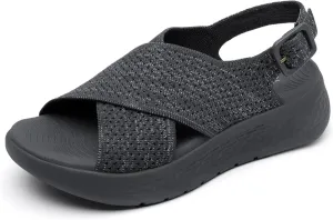 Rihero Women's Comfortable Walking Sandals Platform Sport Orthopedic Sandals with Arch Support