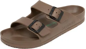 SAGUARO Men's Women's Comfort Double Buckle Sandals Lightweight Adjustable EVA Sandals with Rubble Sole