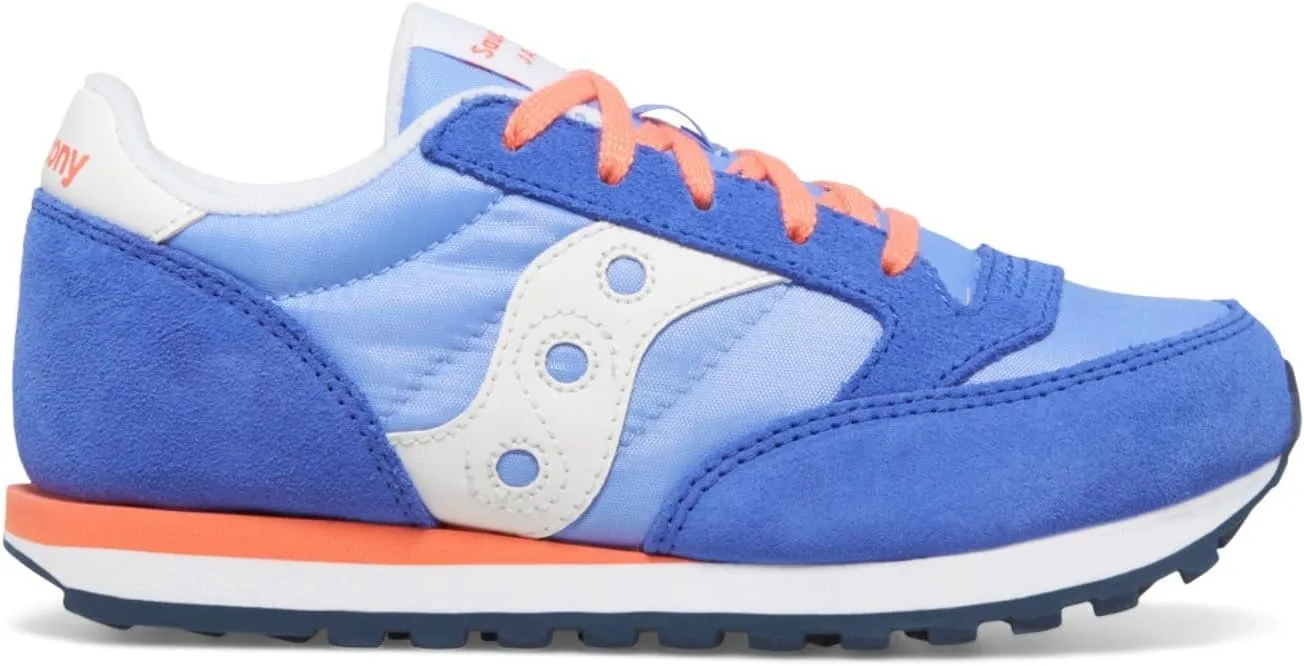 Saucony® Originals Jazz Original Kids’ Shoes – Textile and Leather Upper – Textile Lining – Round Toe Design