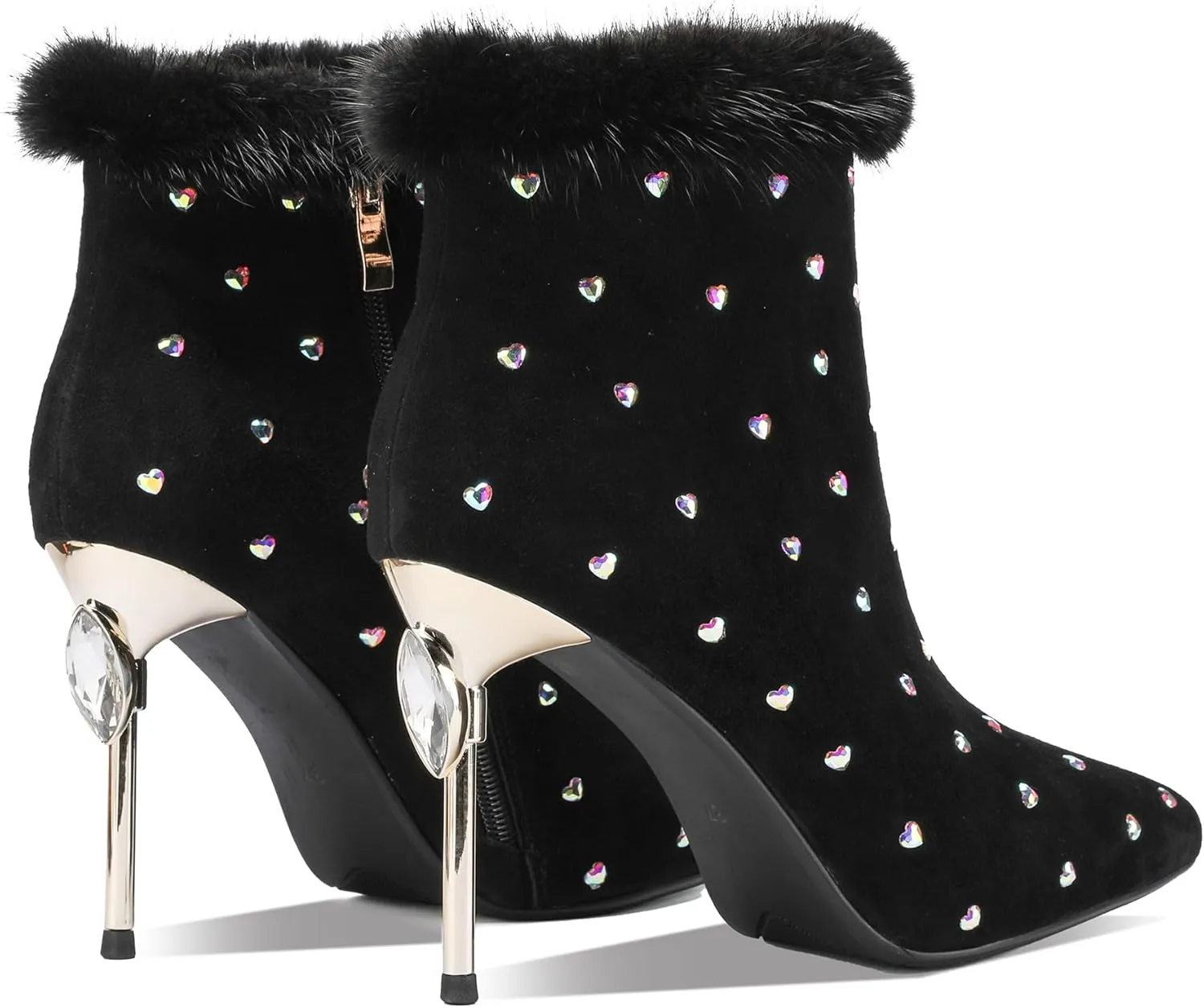 Sexy Dress Stiletto Booties for Women Pointed Toe Ankle Boots