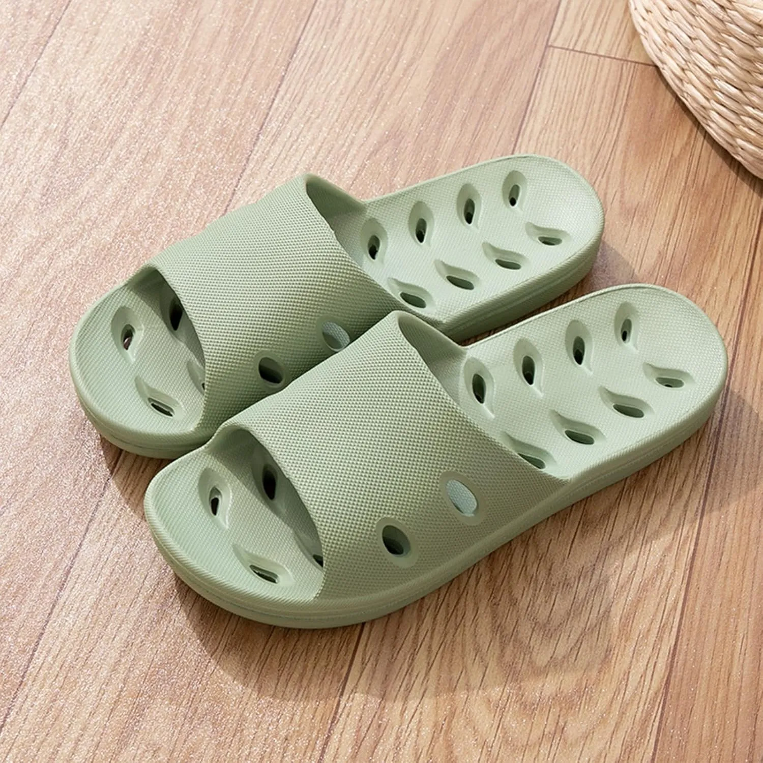 Shower Shoes Quick Dry Non-Slip Women Slippers Sandals Men Bathroom Flip-Flops for College Dorm Room Essentials Shower Sandals Slides Pool Gym Spa
