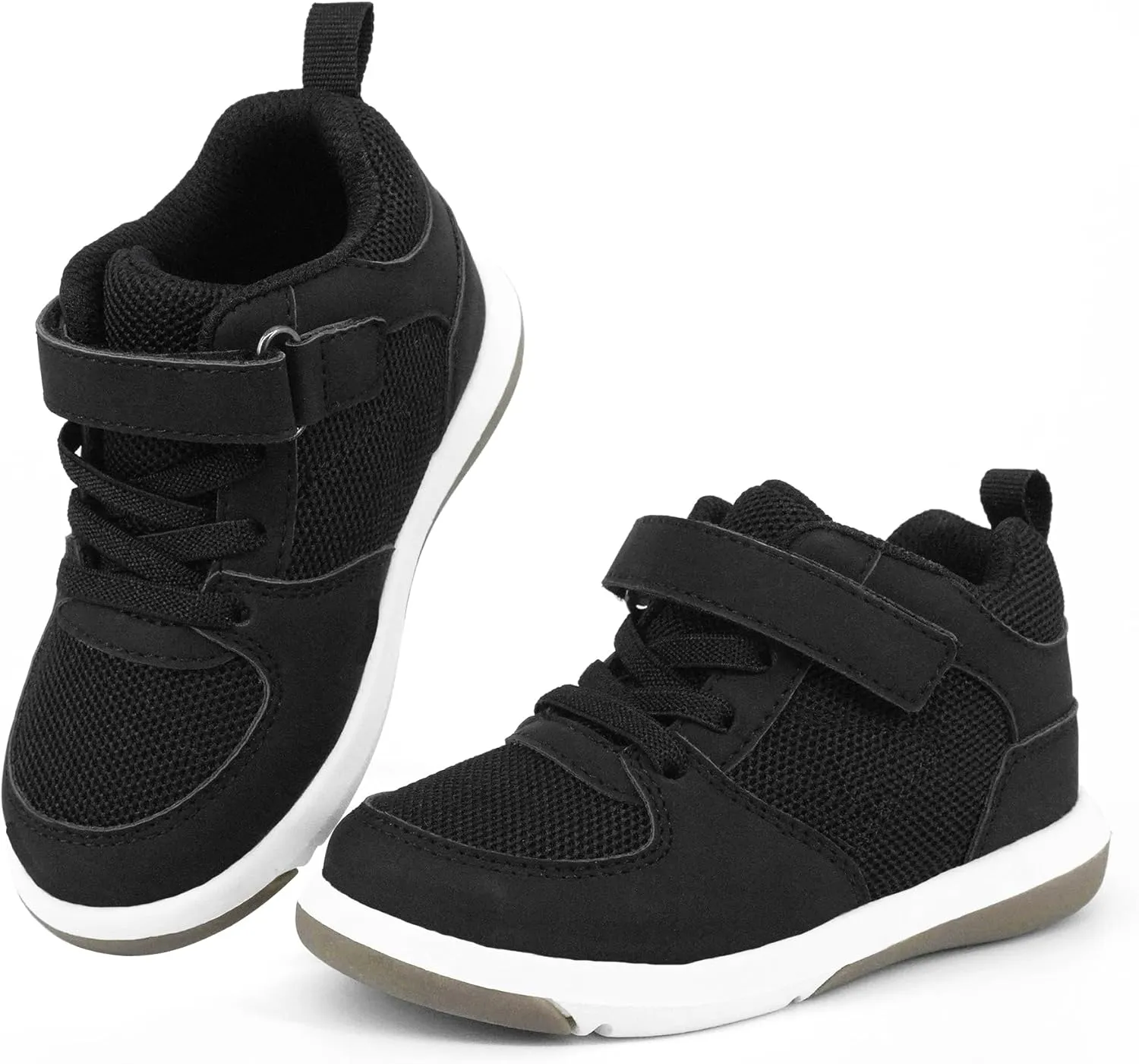 SKYWHEEL Toddler Boys Girls Tennis Shoes Kids Slip On Barefoot Shoes Wide Casual Walking Running Sneakers for Little Kids