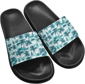 Slides & Slippers for Women Men Cute Waterproof Slide Sandals with Slip Resistant Summer Quick Dry Beach Pool Shower Shoes