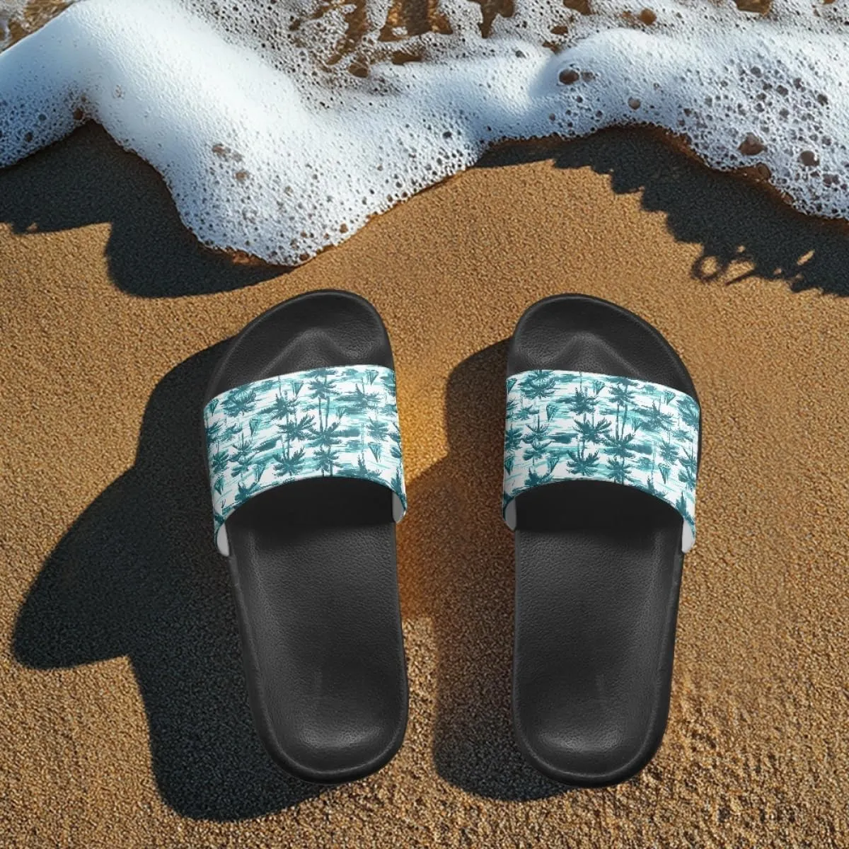 Slides & Slippers for Women Men Cute Waterproof Slide Sandals with Slip Resistant Summer Quick Dry Beach Pool Shower Shoes