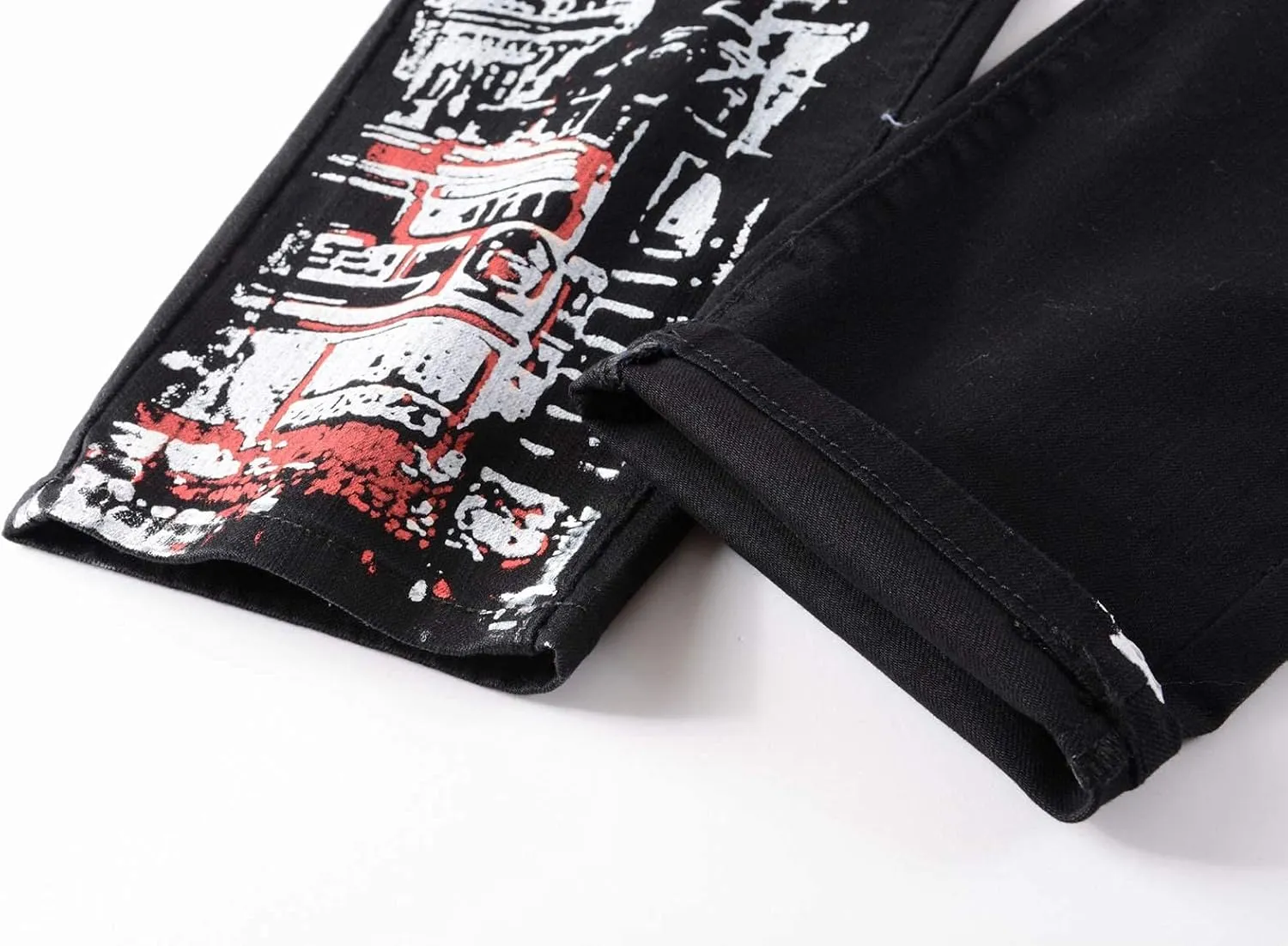 Slim Fit Men's Jeans, Ripped Stretch Jeans Denim Pants
