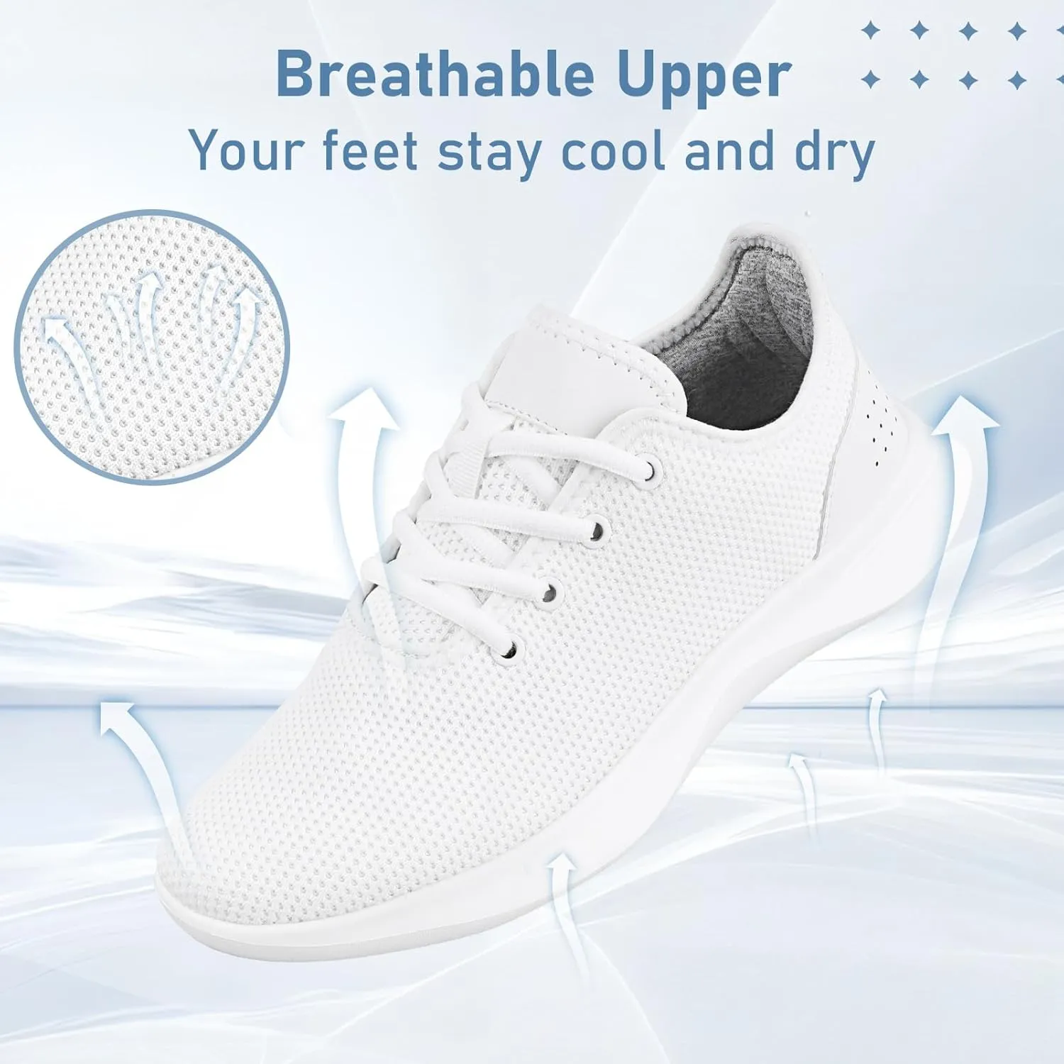 Sneakers for Women Men, Walking Shoes Tree Women’s Runner Sneakers with Arch Support, Comfortable Lightweight Walking Sneakers, Non Slip Athletic Tennis Running Shoes for Gym Workout Yoga Walking