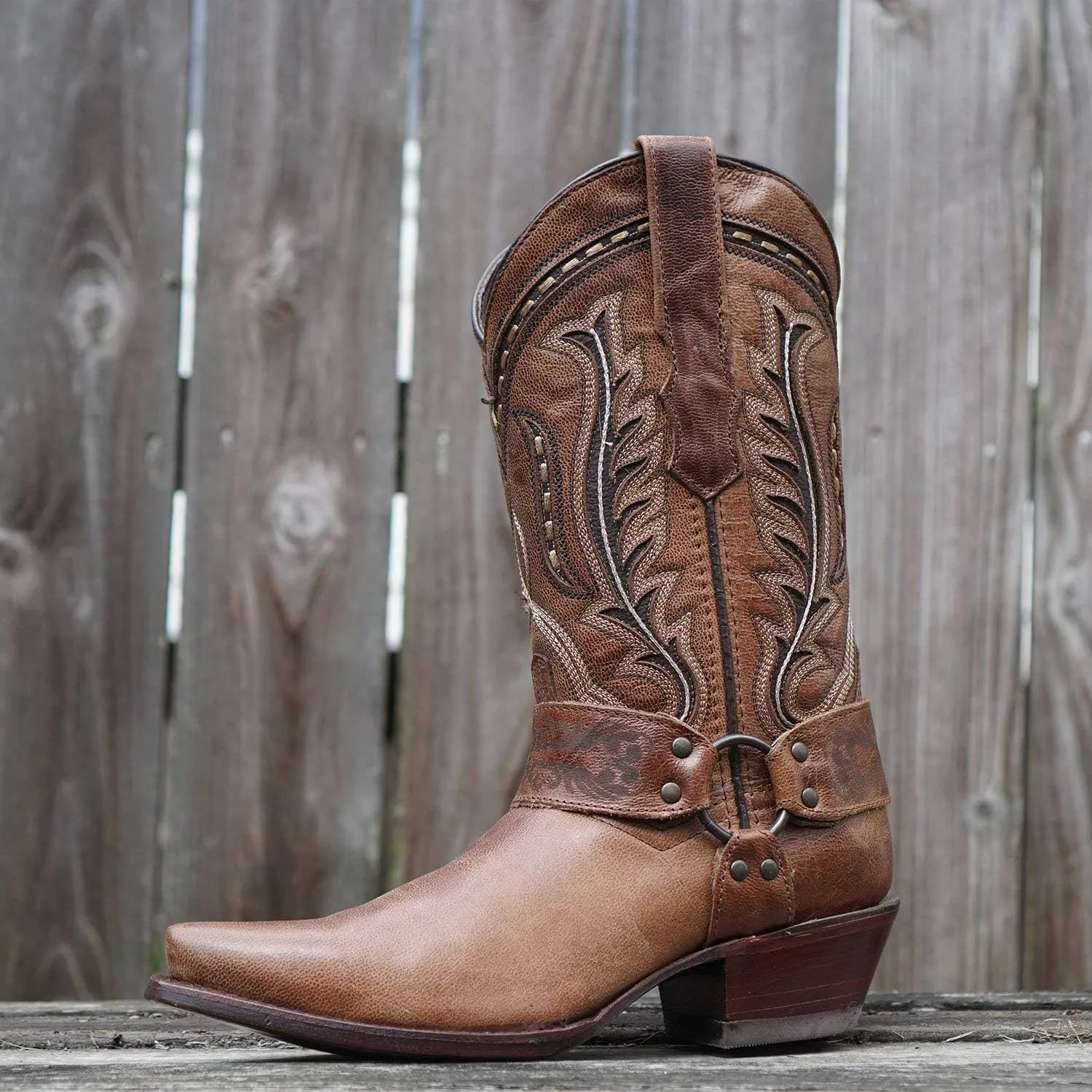 Soto Boots Women's Harness Cowboy Boots, Genuine Leather Cowgirl Boots, Handcrafted Cowboy Boots For Women M50039