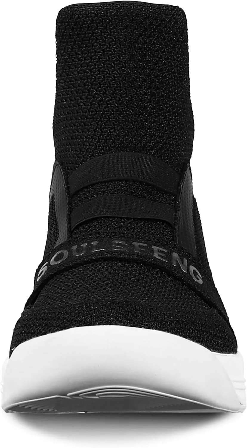 Soulsfeng High Top Running Shoes for Men Lightweight Breathable Mesh Walking Athletic Sneakers