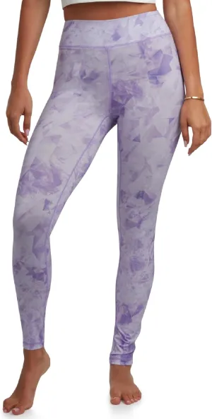 Spyder Women's Activewear Legging - Poly Span Knit UPF 50 High Waisted Tummy Control Printed Athletic Legging (Sizes: S-XL)