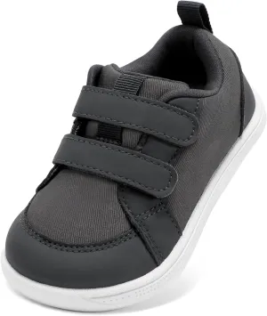 STQ Toddler Wide Toe Box Barefoot Shoes Girls Boys Sneakers Kids Tennis Shoes Lightweight Non-Slip Zero Drop First Walking Shoe Comfort Outdoor Activities School