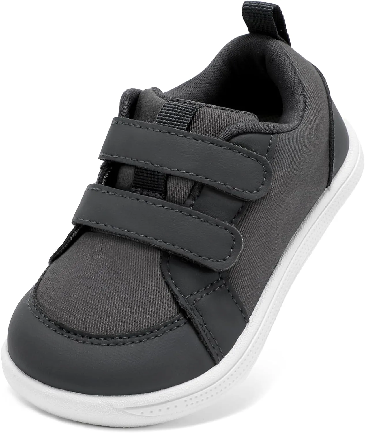 STQ Toddler Wide Toe Box Barefoot Shoes Girls Boys Sneakers Kids Tennis Shoes Lightweight Non-Slip Zero Drop First Walking Shoe Comfort Outdoor Activities School