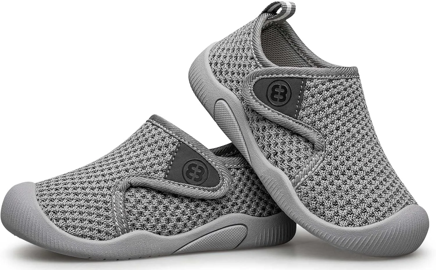 Toddler Tennis Shoes Boys Girls Lightweight Breathable Barefoot Shoes Wide Kids Slip On Sneakers
