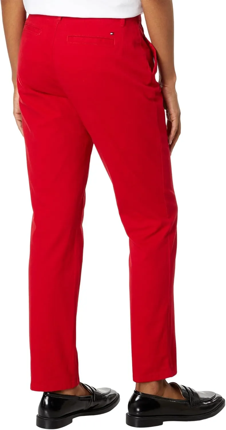 Tommy Hilfiger Women's Hampton Chino Pants – Lightweight Pants With Relaxed Fit