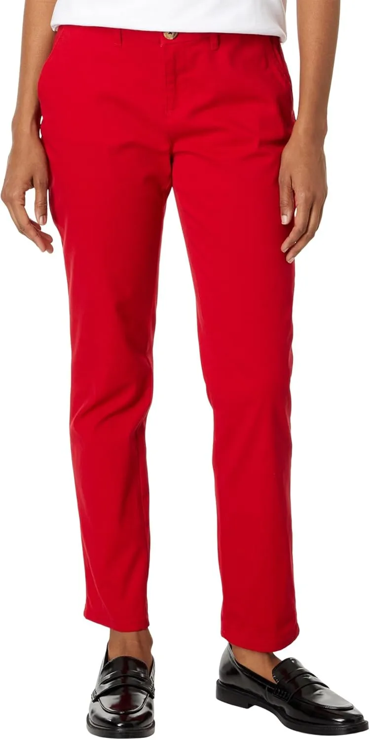 Tommy Hilfiger Women's Hampton Chino Pants – Lightweight Pants With Relaxed Fit