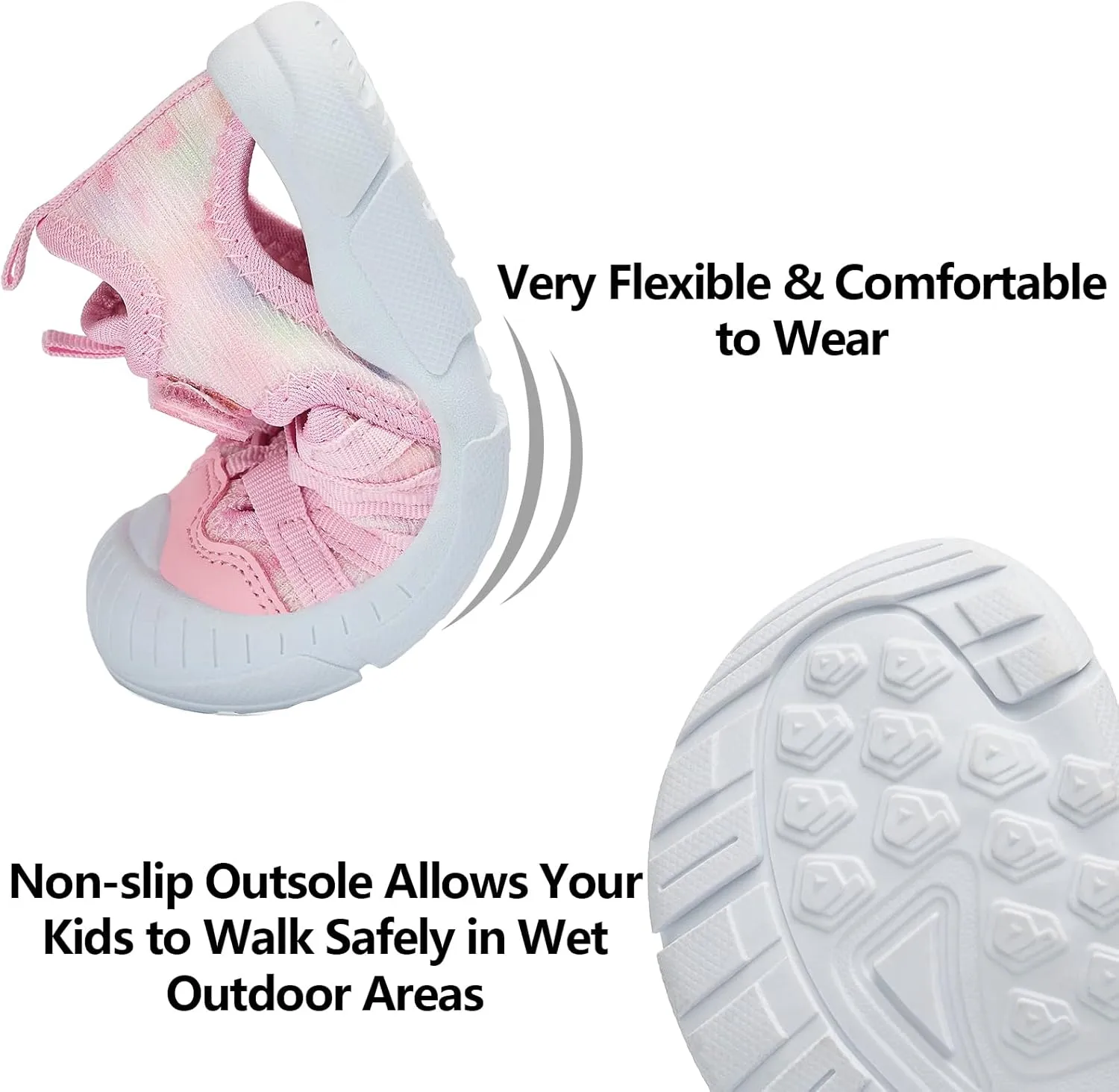 TZJS Boys Girls Water Shoes Kids Lightweight Beach Sport Sandals Breathable Quick Dry Swimming Sandals for Toddler