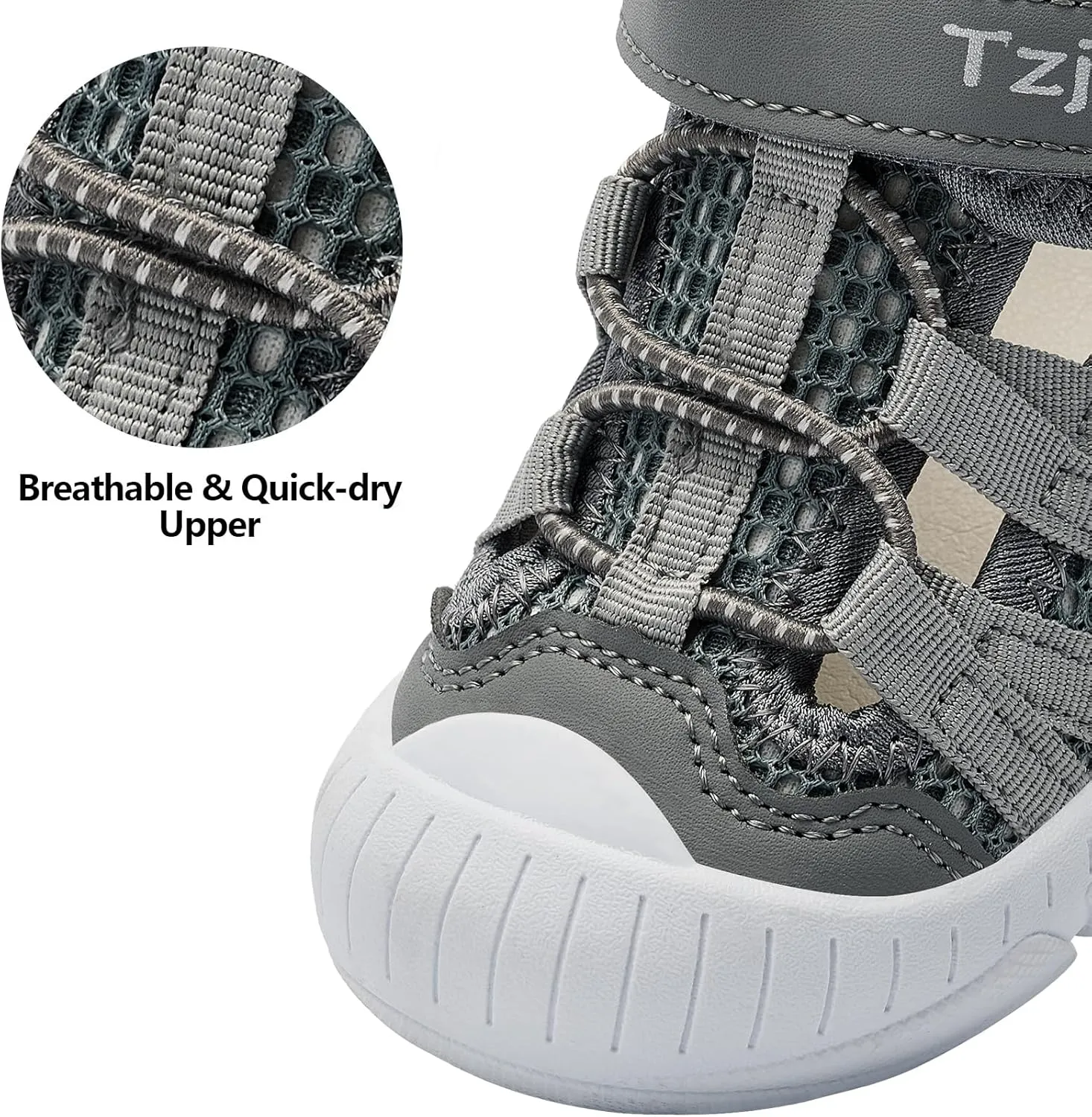 TZJS Boys Girls Water Shoes Kids Lightweight Beach Sport Sandals Breathable Quick Dry Swimming Sandals for Toddler
