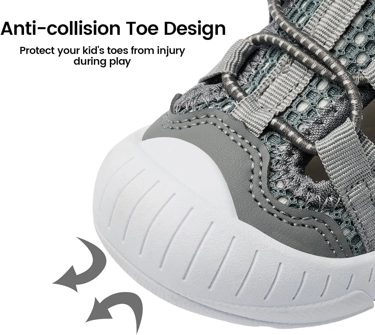TZJS Boys Girls Water Shoes Kids Lightweight Beach Sport Sandals Breathable Quick Dry Swimming Sandals for Toddler