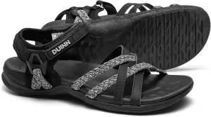 UBFEN Womens Hiking Sandals Sport Sandals Straps with Adjustable Hooks Arch Support Beach Vacation Casual Camping