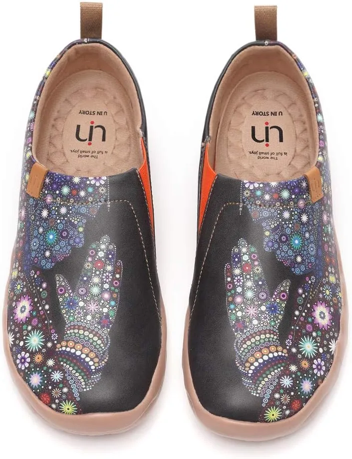 UIN Men's Walking Travel Shoes Slip On Microfiber Casual Loafers Lightweight Comfort Fashion Sneaker
