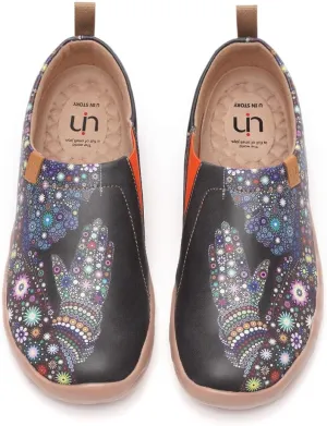 UIN Men's Walking Travel Shoes Slip On Microfiber Casual Loafers Lightweight Comfort Fashion Sneaker