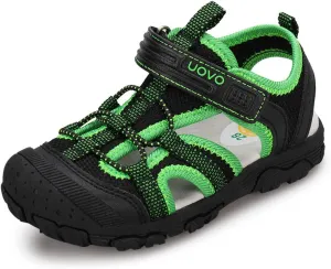 UOVO Boys Sandals Kids Sandals Hiking Athletic Closed-Toe Beach Summer Sandals for Boys Quick-Drying Slip Resistant