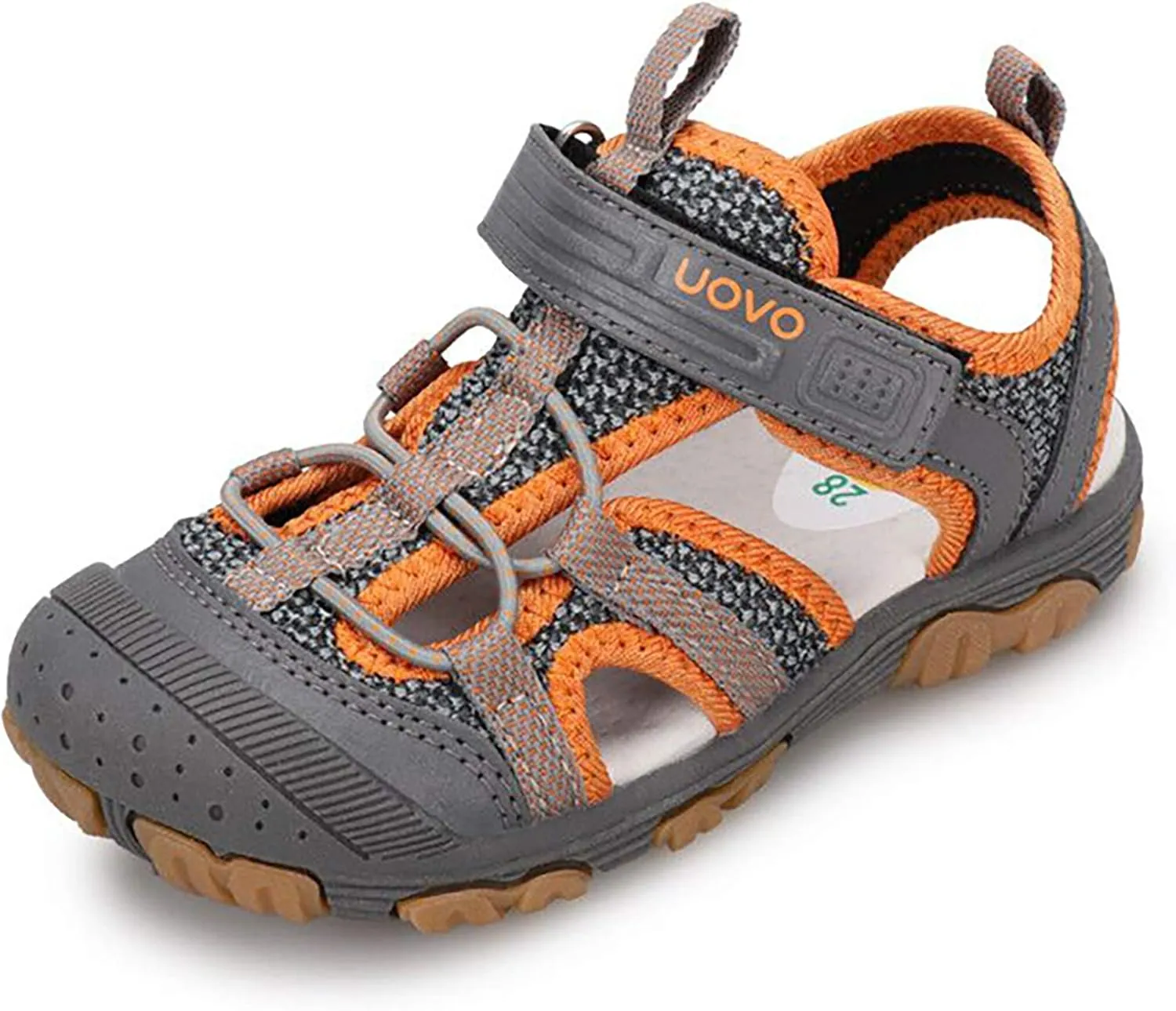 UOVO Boys Sandals Kids Sandals Hiking Athletic Closed-Toe Beach Summer Sandals for Boys Quick-Drying