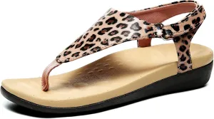 UTENAG Womens Arch Support Sandals Orthotic Adjustable Thong Flip Flops Shoes