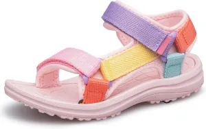 vibdiv Boys Girls Sandals Open-Toe Summer Outdoor Unisex Child Sport Sandals Athletic Lightweight(Toddler/Little Kid/Big Kid)