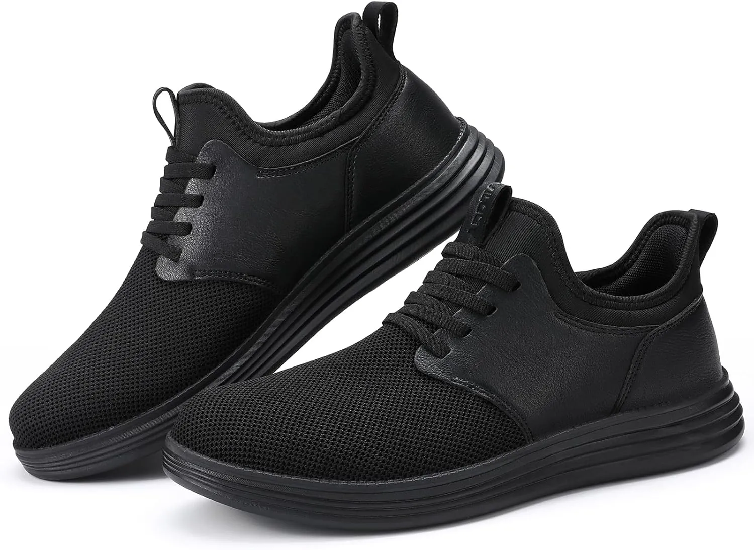 VILOCY Mens Slip On Casual Dress Shoes Hands Free Laceless Fashion Sneakers Comfortable Mesh Tennis Walking Shoes