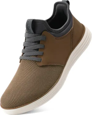 VILOCY Mens Slip On Casual Dress Shoes Hands Free Laceless Fashion Sneakers Comfortable Mesh Tennis Walking Shoes