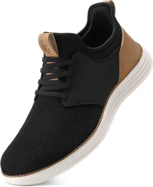 VILOCY Mens Slip On Casual Dress Shoes Hands Free Laceless Fashion Sneakers Comfortable Mesh Tennis Walking Shoes