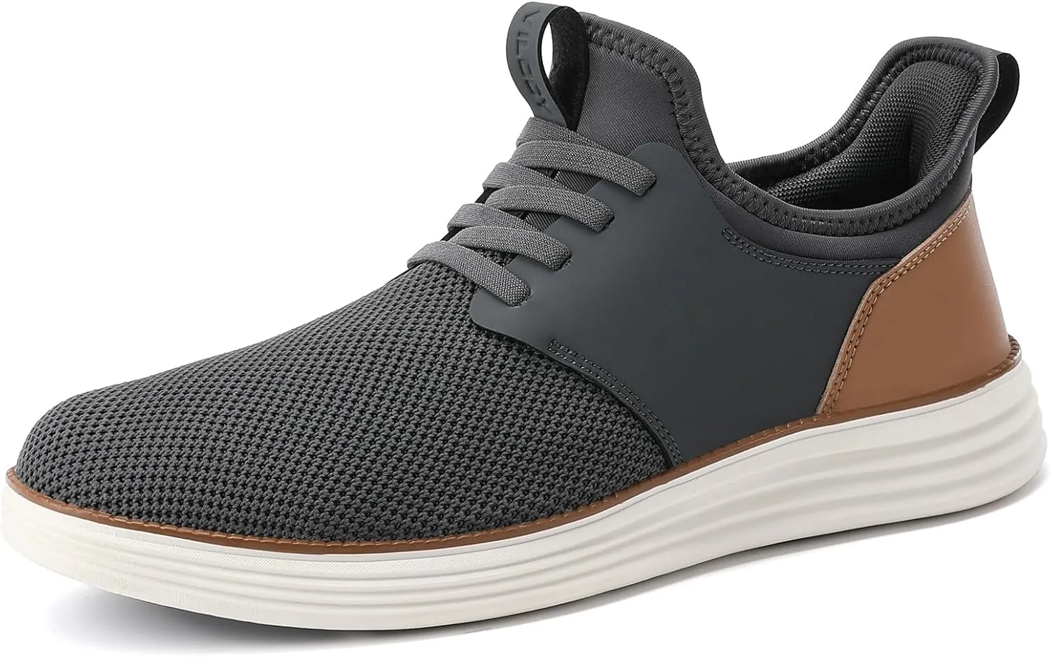 VILOCY Mens Slip On Casual Dress Shoes Hands Free Laceless Fashion Sneakers Comfortable Mesh Tennis Walking Shoes