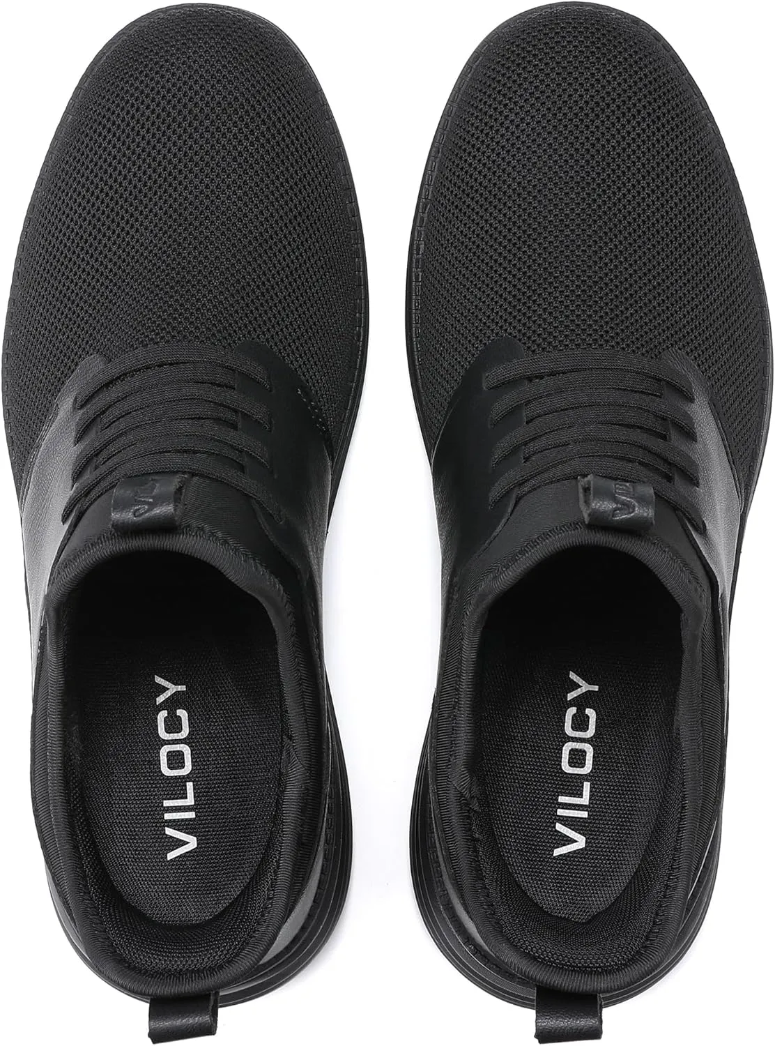 VILOCY Mens Slip On Casual Dress Shoes Hands Free Laceless Fashion Sneakers Comfortable Mesh Tennis Walking Shoes