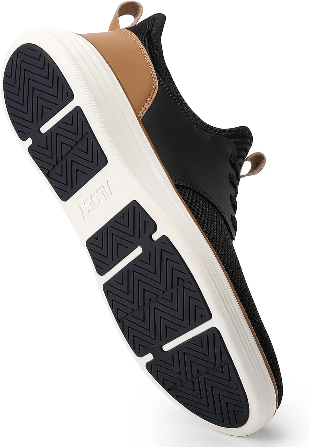 VILOCY Mens Slip On Casual Dress Shoes Hands Free Laceless Fashion Sneakers Comfortable Mesh Tennis Walking Shoes