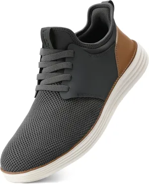 VILOCY Mens Slip On Casual Dress Shoes Hands Free Laceless Fashion Sneakers Comfortable Mesh Tennis Walking Shoes