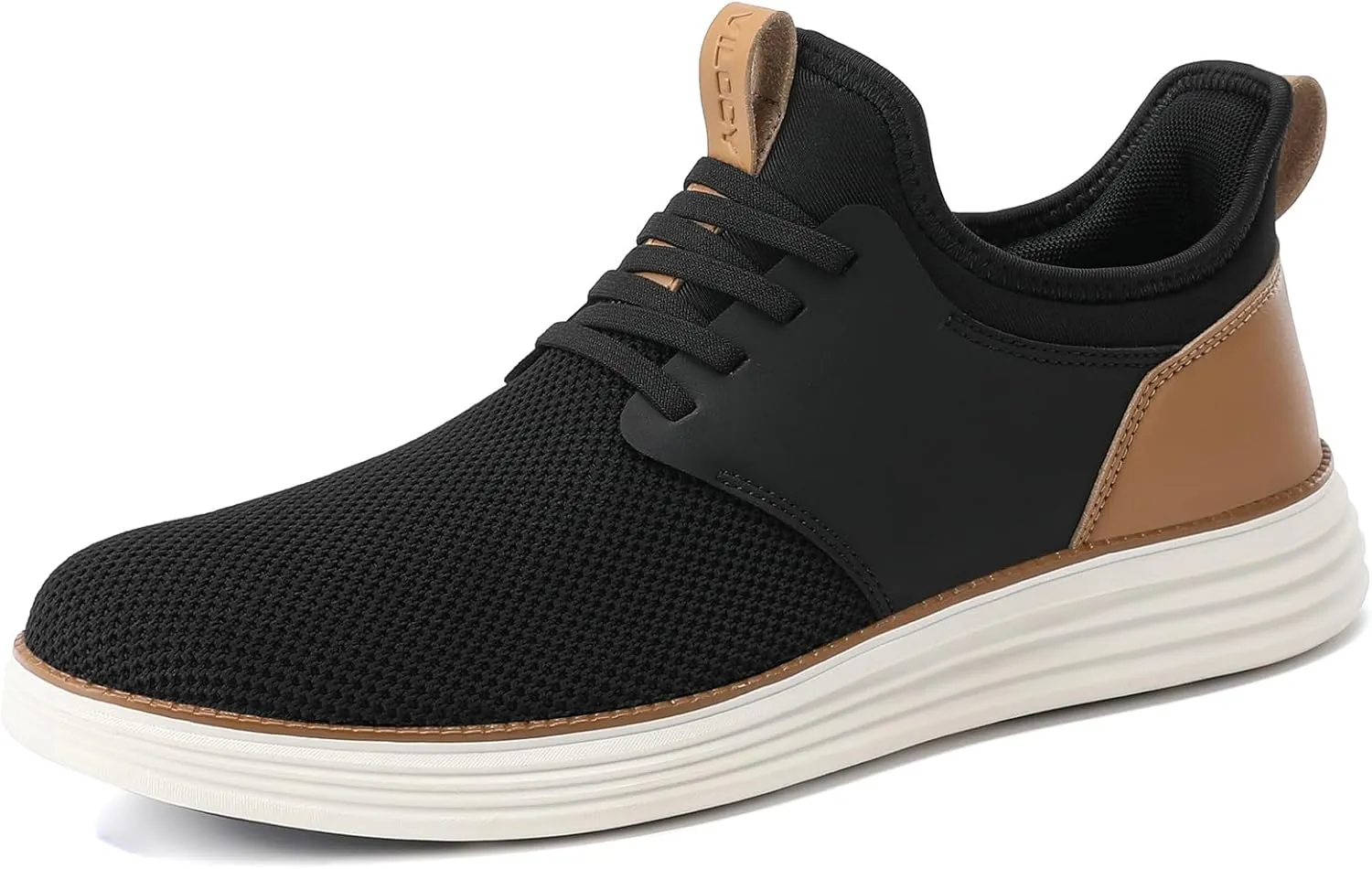 VILOCY Mens Slip On Casual Dress Shoes Hands Free Laceless Fashion Sneakers Comfortable Mesh Tennis Walking Shoes