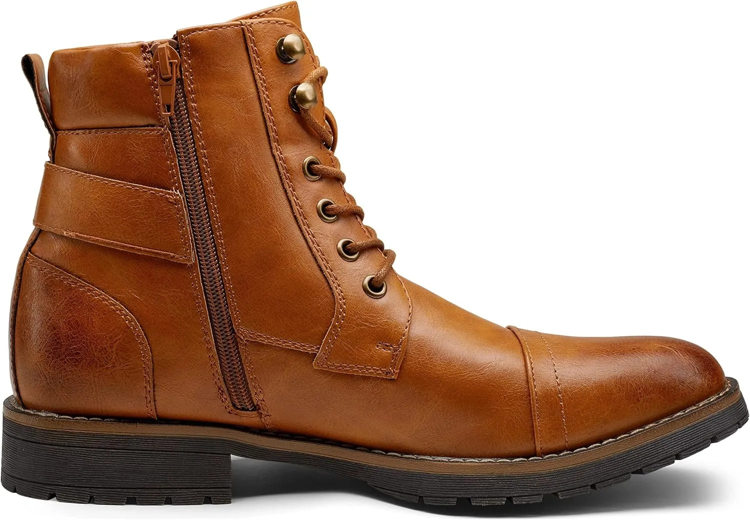 Vostey Men's Boots Boots for Men Casual Boots Motorcycle Combat Ankle Dress Boots Mens