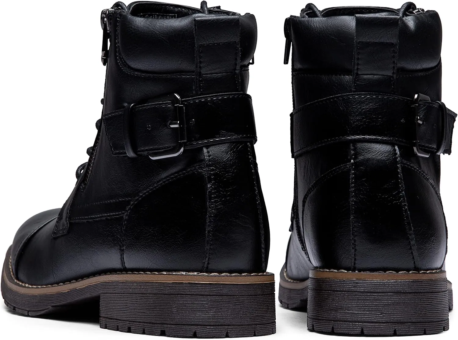 Vostey Men's Boots Boots for Men Casual Boots Motorcycle Combat Ankle Dress Boots Mens