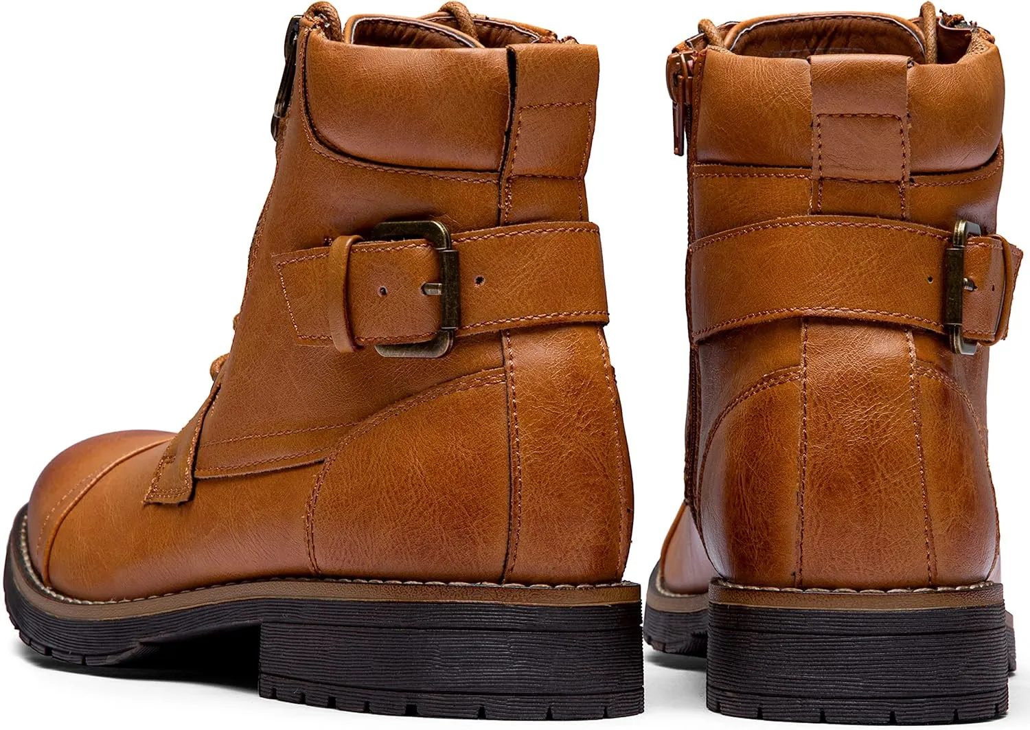 Vostey Men's Boots Boots for Men Casual Boots Motorcycle Combat Ankle Dress Boots Mens