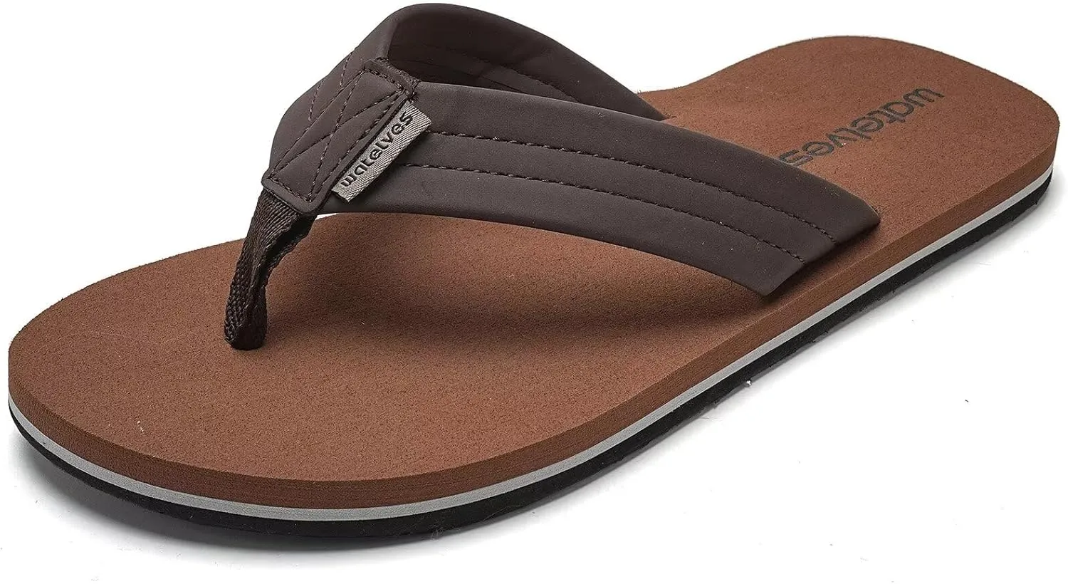 WateLves Mens-Flip-Flops-Thong-Sandals-with-Arch-Support Lightweight-Water-Shoes Open-Toe Comfort Summer-Beach-Slippers for Pool-Showers-Dorms Indoor-Outdoor