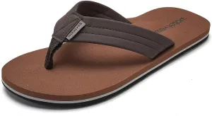 WateLves Mens-Flip-Flops-Thong-Sandals-with-Arch-Support Lightweight-Water-Shoes Open-Toe Comfort Summer-Beach-Slippers for Pool-Showers-Dorms Indoor-Outdoor
