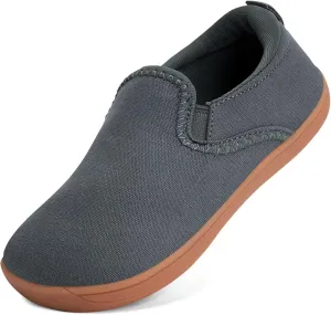 WateLves Toddler Little Kid Wide Barefoot Shoes Boys Girls Minimalist Slip On Sneakers Canvas Walking Shoes Fit Naturally Zero Drop Sole
