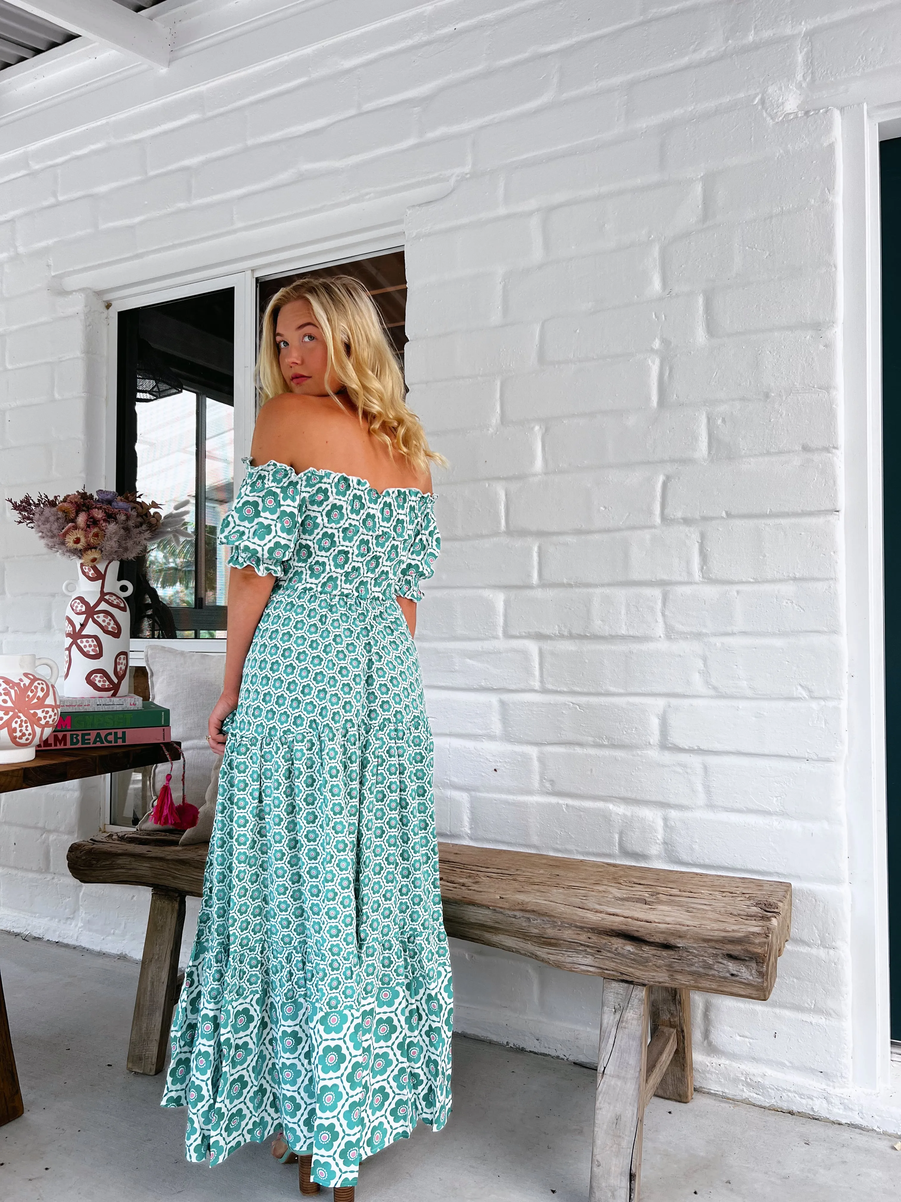 Watermelon Sugar Print Claudette Maxi Dress