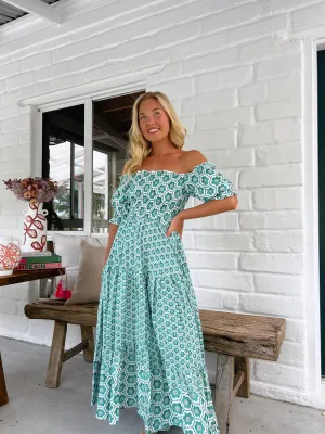 Watermelon Sugar Print Claudette Maxi Dress