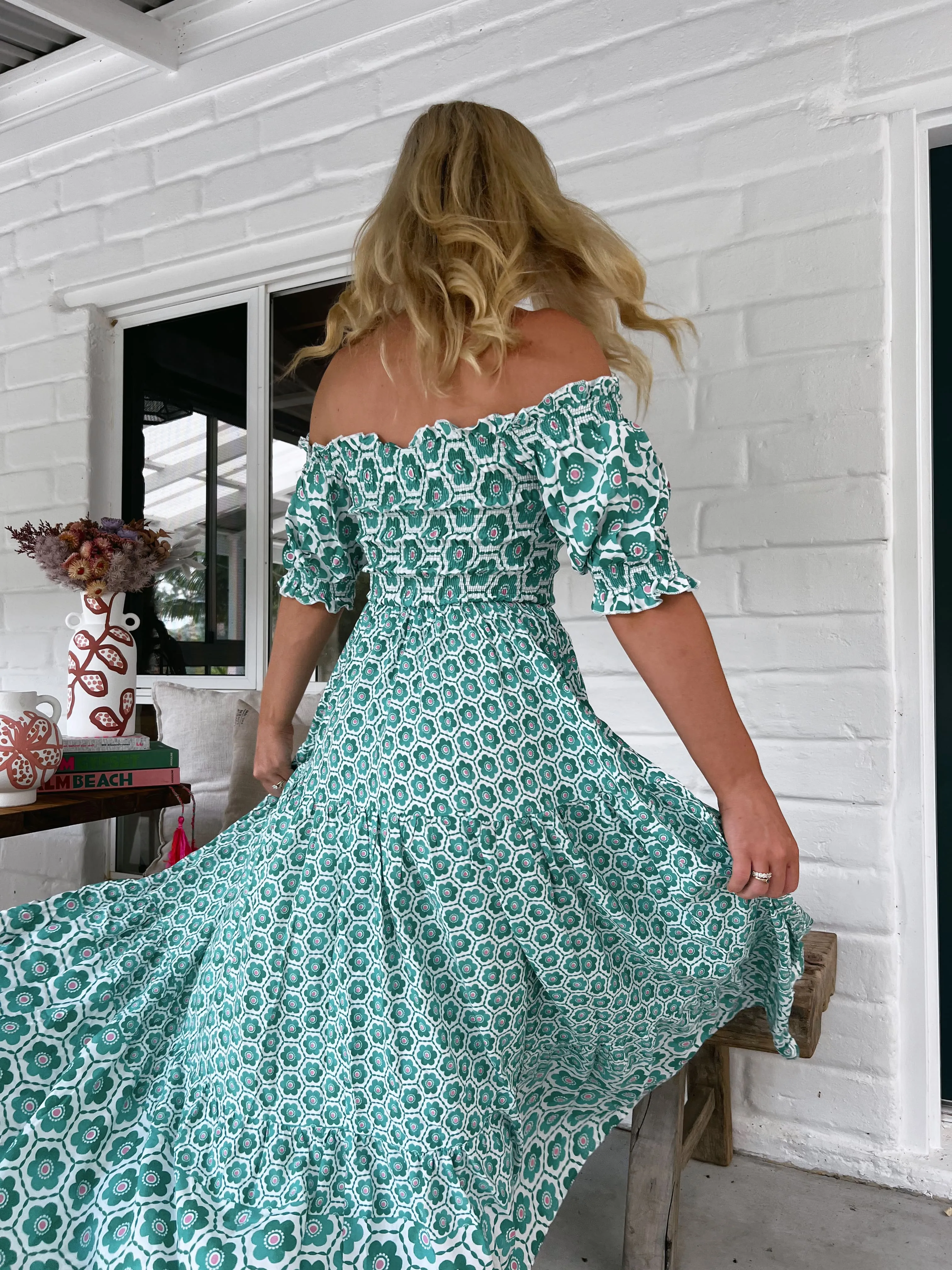 Watermelon Sugar Print Claudette Maxi Dress