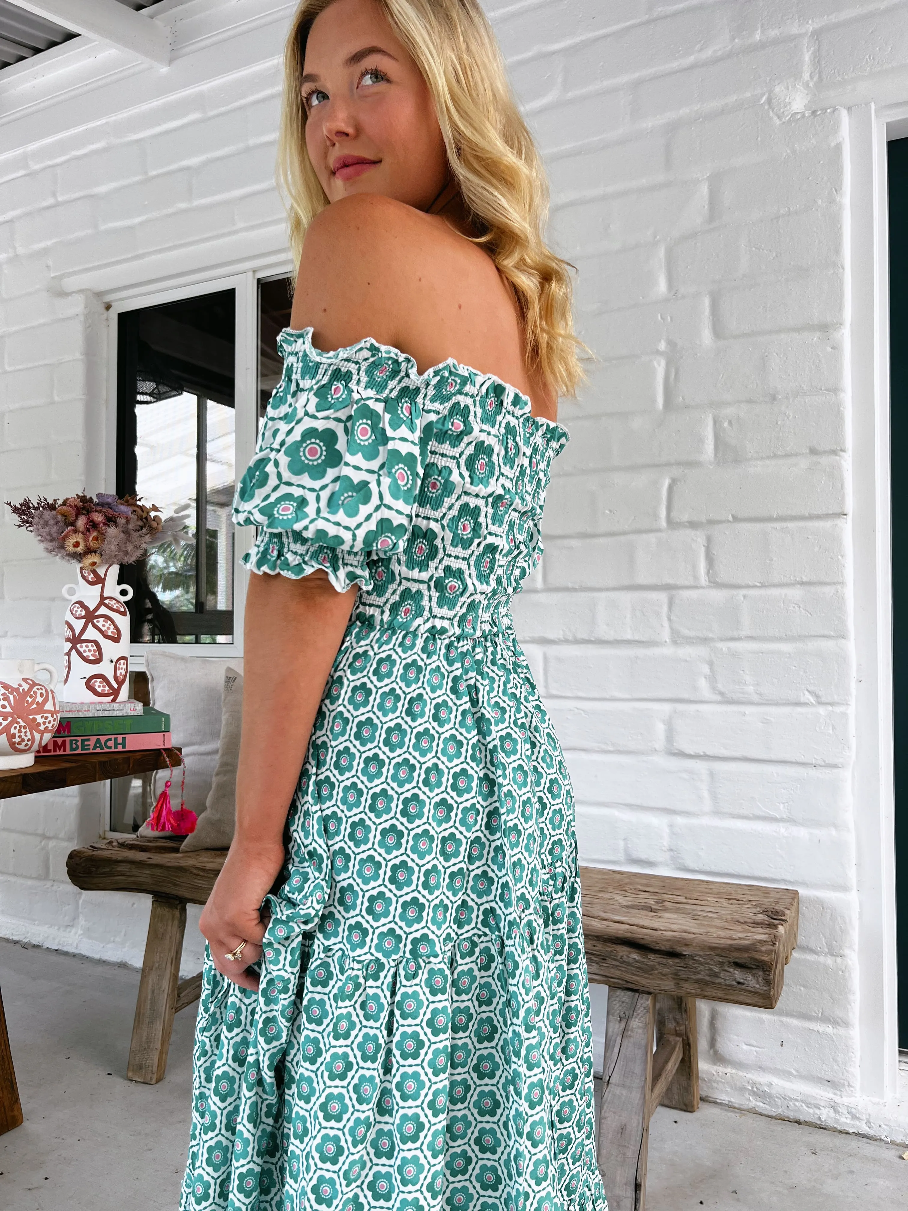 Watermelon Sugar Print Claudette Maxi Dress