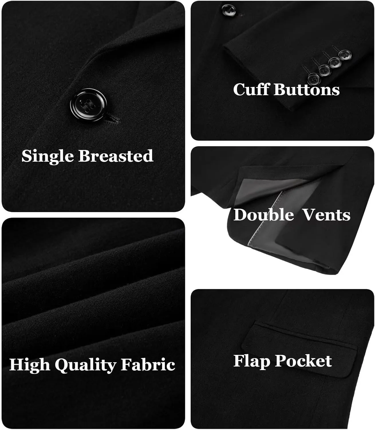 Wehilion Men's 2 Piece Linen Suits Slim Fit Casual Summer Beach Wedding Dress Tux Prom Lightweight Blazer Jacket and Pants