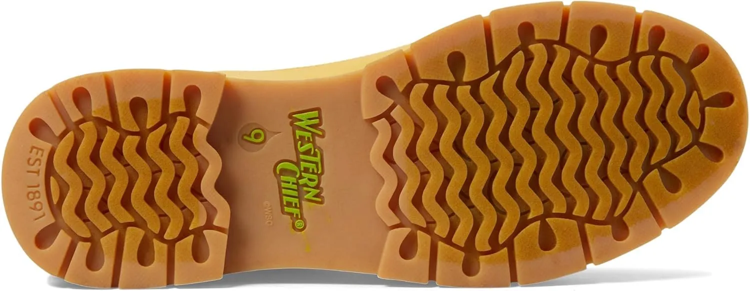 Western Chief Chelsea Waterproof Rain Boots for Women Offers Rubber Upper, Textile Lining, and Synthetic Outsole