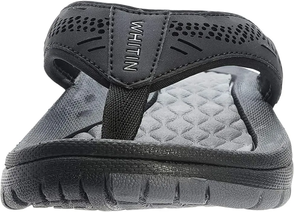 WHITIN Men's Flip Flops | Outdoor Thong Sandals | Arch Support | Slip Resistant